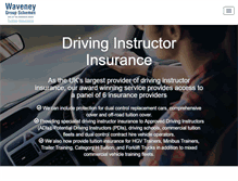 Tablet Screenshot of driving-school-insurance.com